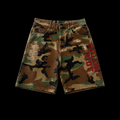 Silent Riot Battleworn Camo Shorts